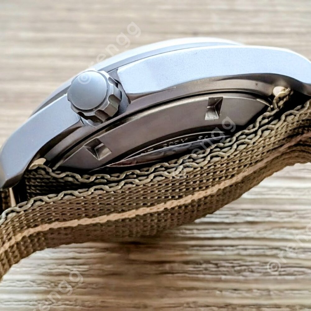 SOLID TITANIUM Automatic GMT Seiko Black Carbon M… - image 5